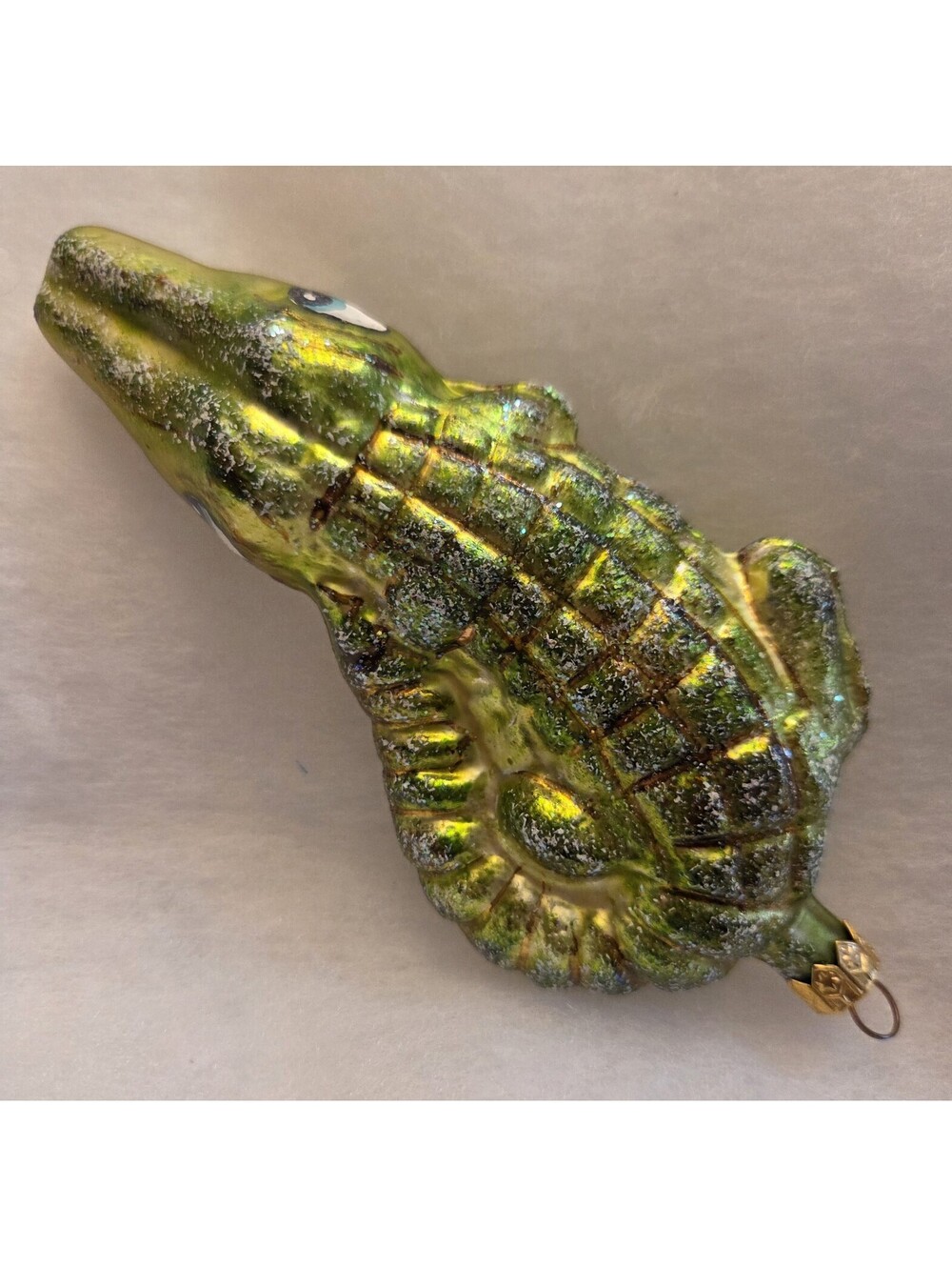 Christopher Radko Al E. Gator (1995) Glass Alligator Crocodile Ornament, Mint!